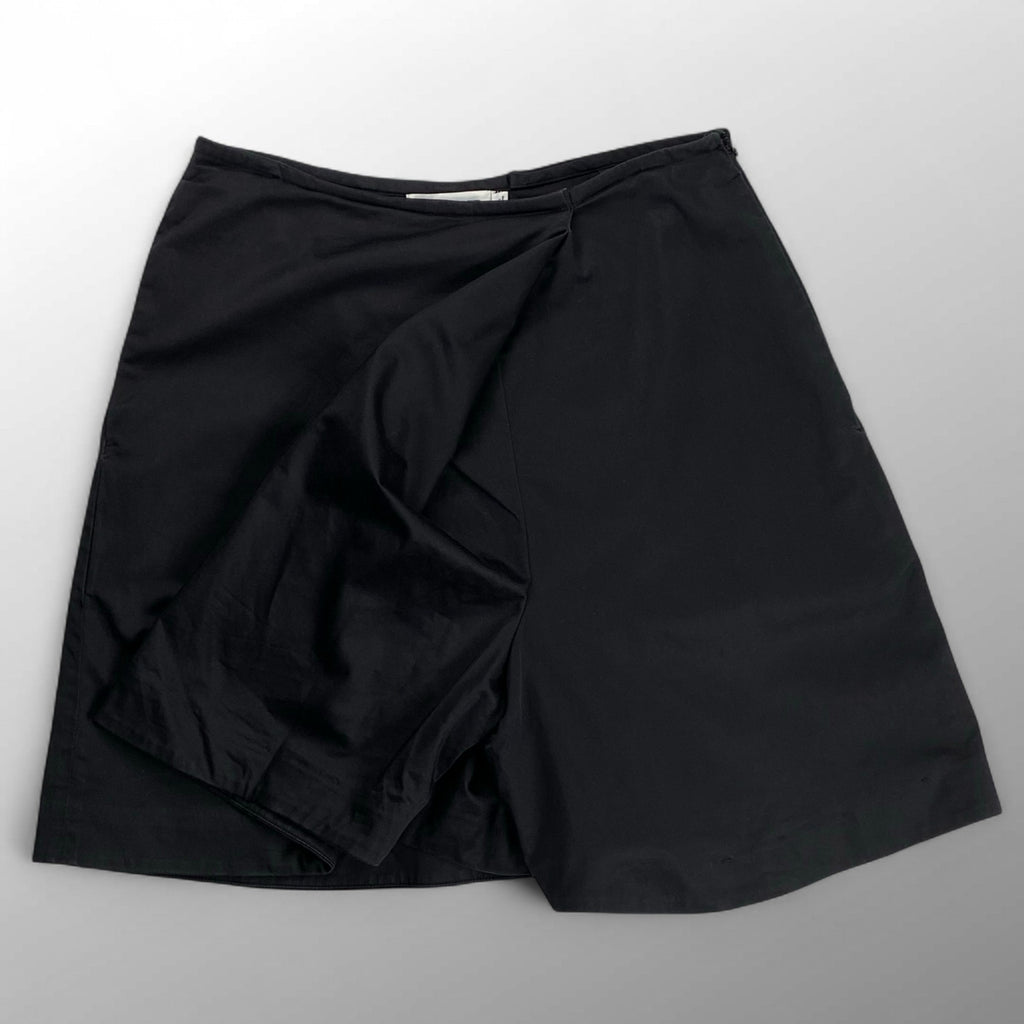 JIL SANDER ジルサンダー / スカートライク ハーフパンツ ショートパンツ ブラック SIZE：36