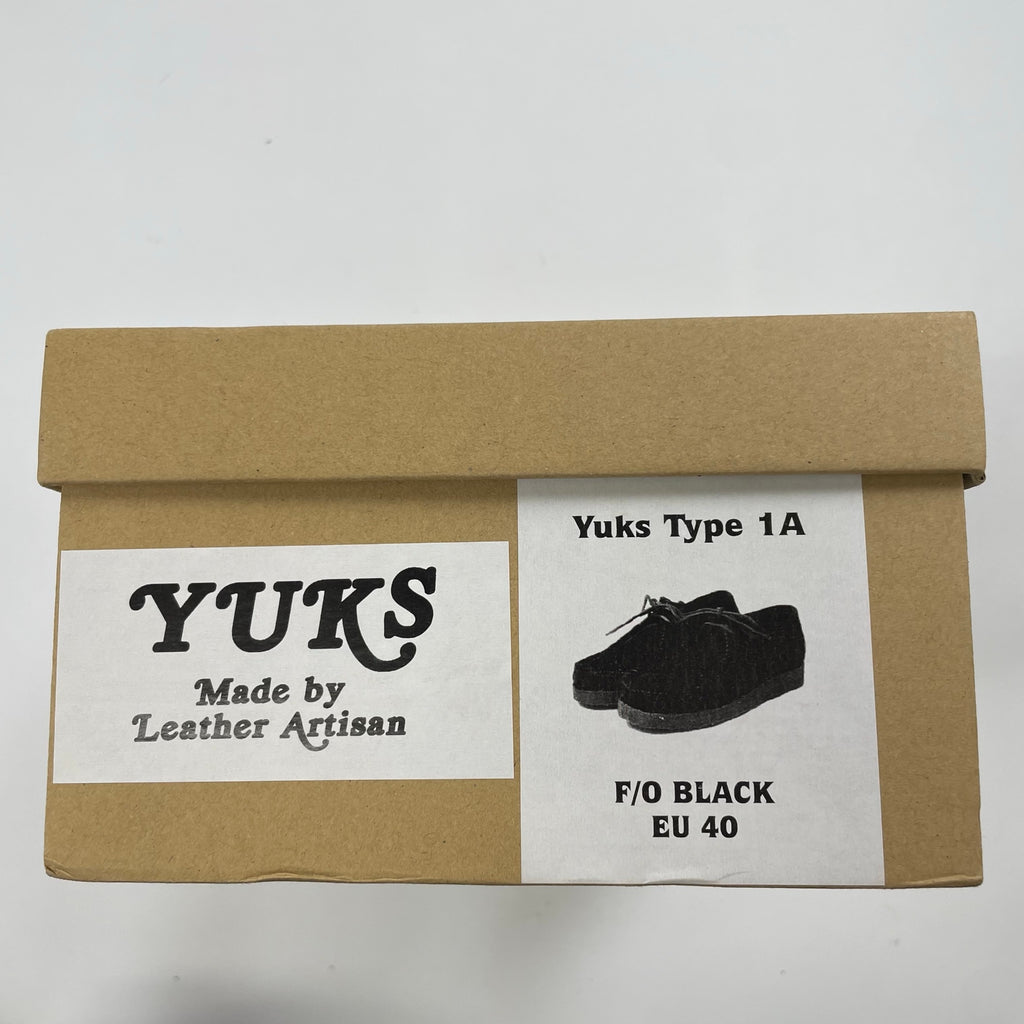 YUKS YUKETEN / TYPE 1 クレープ マッドガード モカシンシューズ 参考定価：32,000+tax SIZE:40