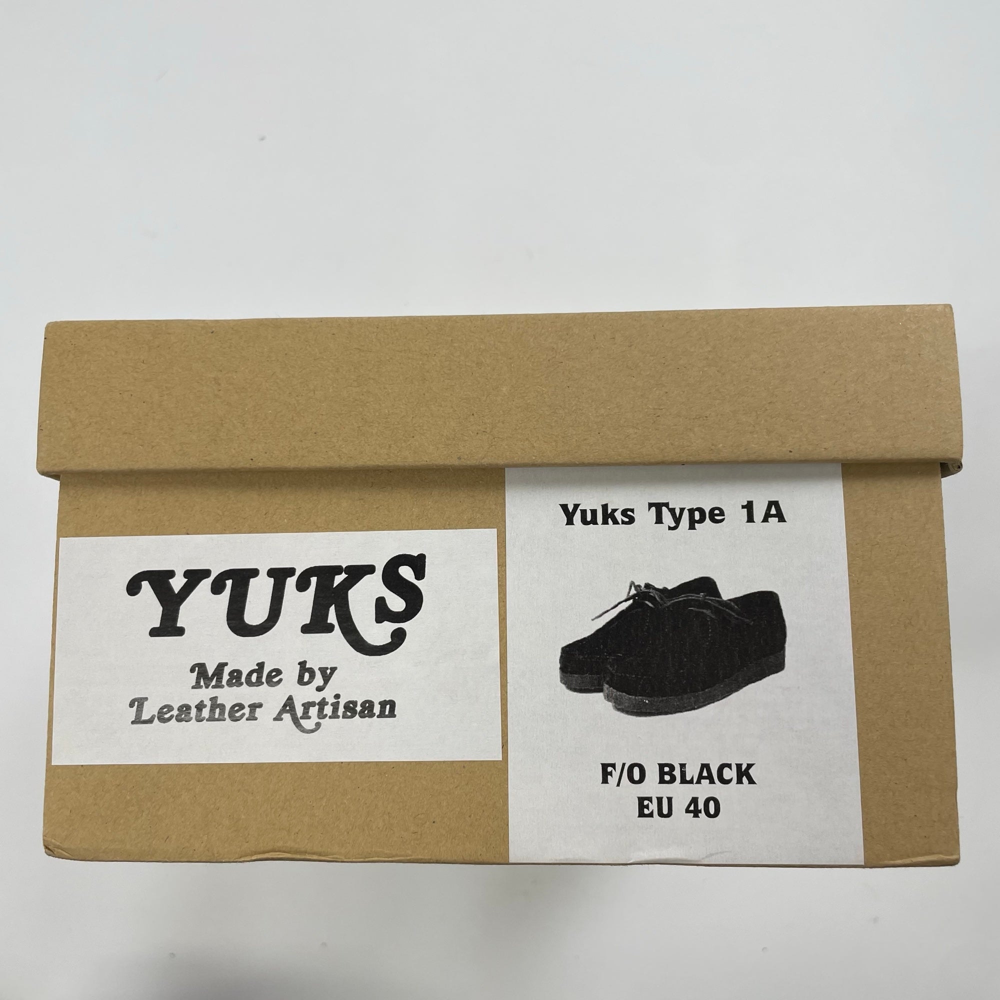 YUKS YUKETEN / TYPE 1 クレープ マッドガード モカシンシューズ 参考定価：32,000+tax SIZE:40