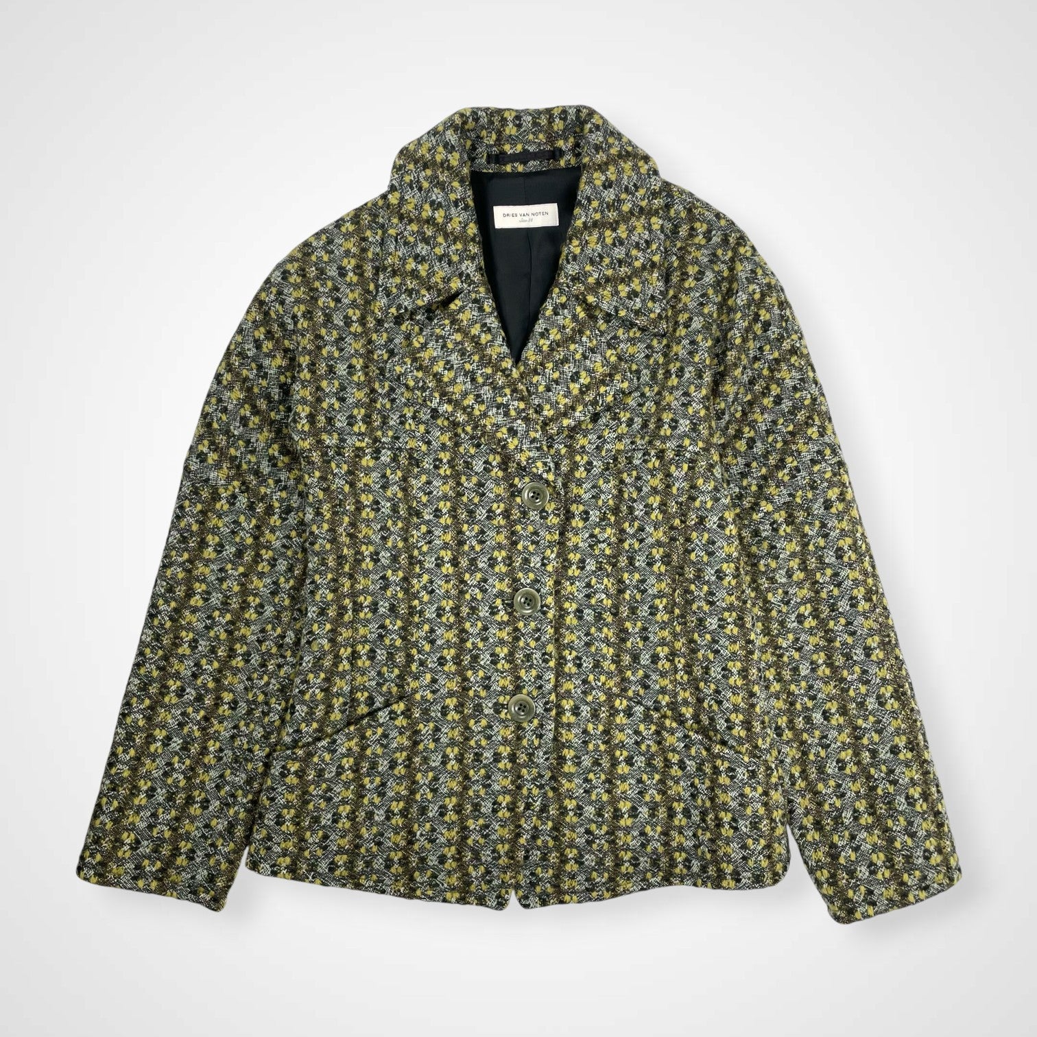 DRIES VAN NOTEN ドリスヴァンノッテン / ファンシーツイードジャケット 参考定価：200,000程度 SIZE：38