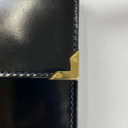 ERNEST W. BAKER アーネストダブルベイカー / GOLD EDGE MESSENGER BAG ショルダーバッグ ブラック 参考定価：55,000程度
