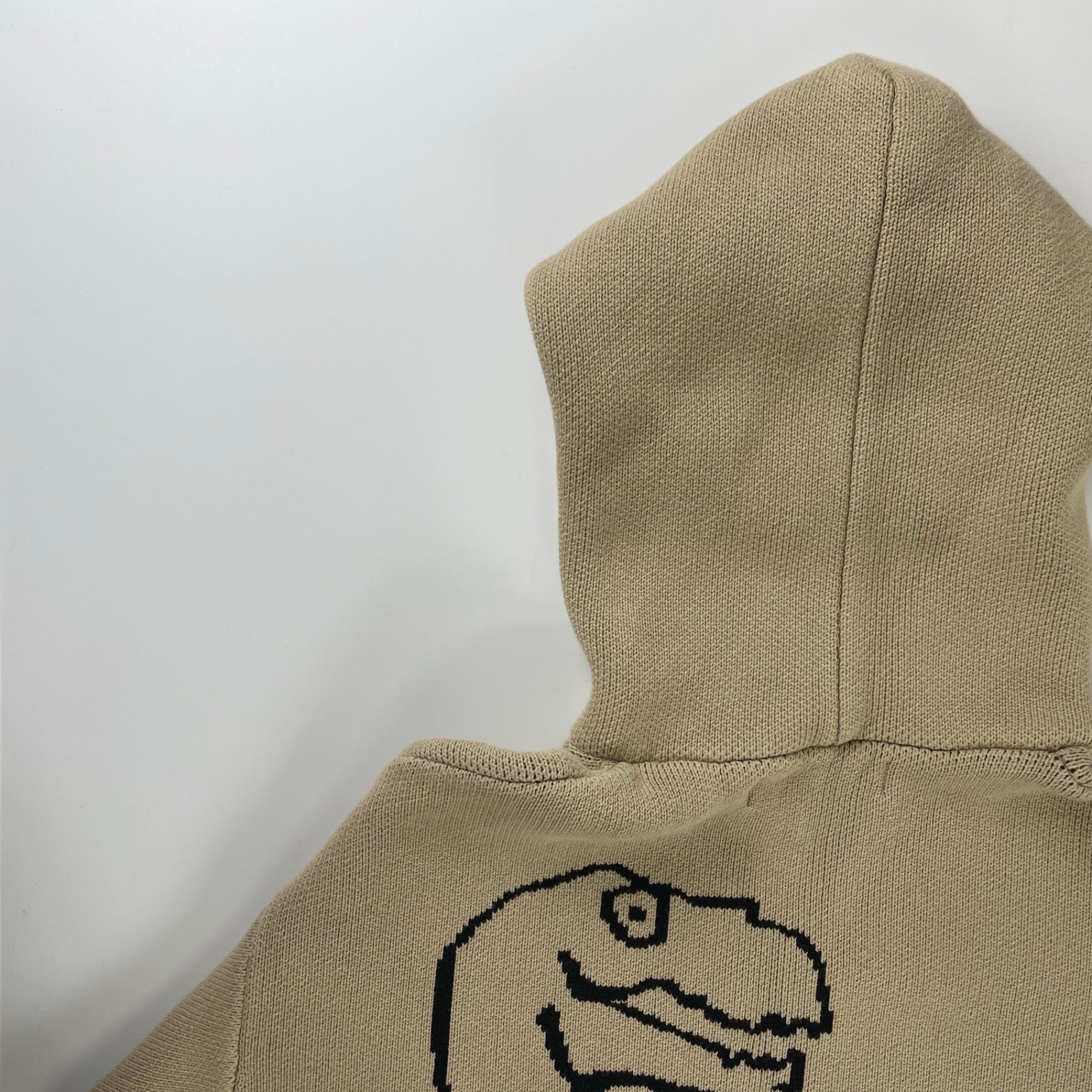 LABROS ラブロス / DINO HOODED SWEATER ニットパーカー ベージュ 参考定価：25,000程度 SIZE:L