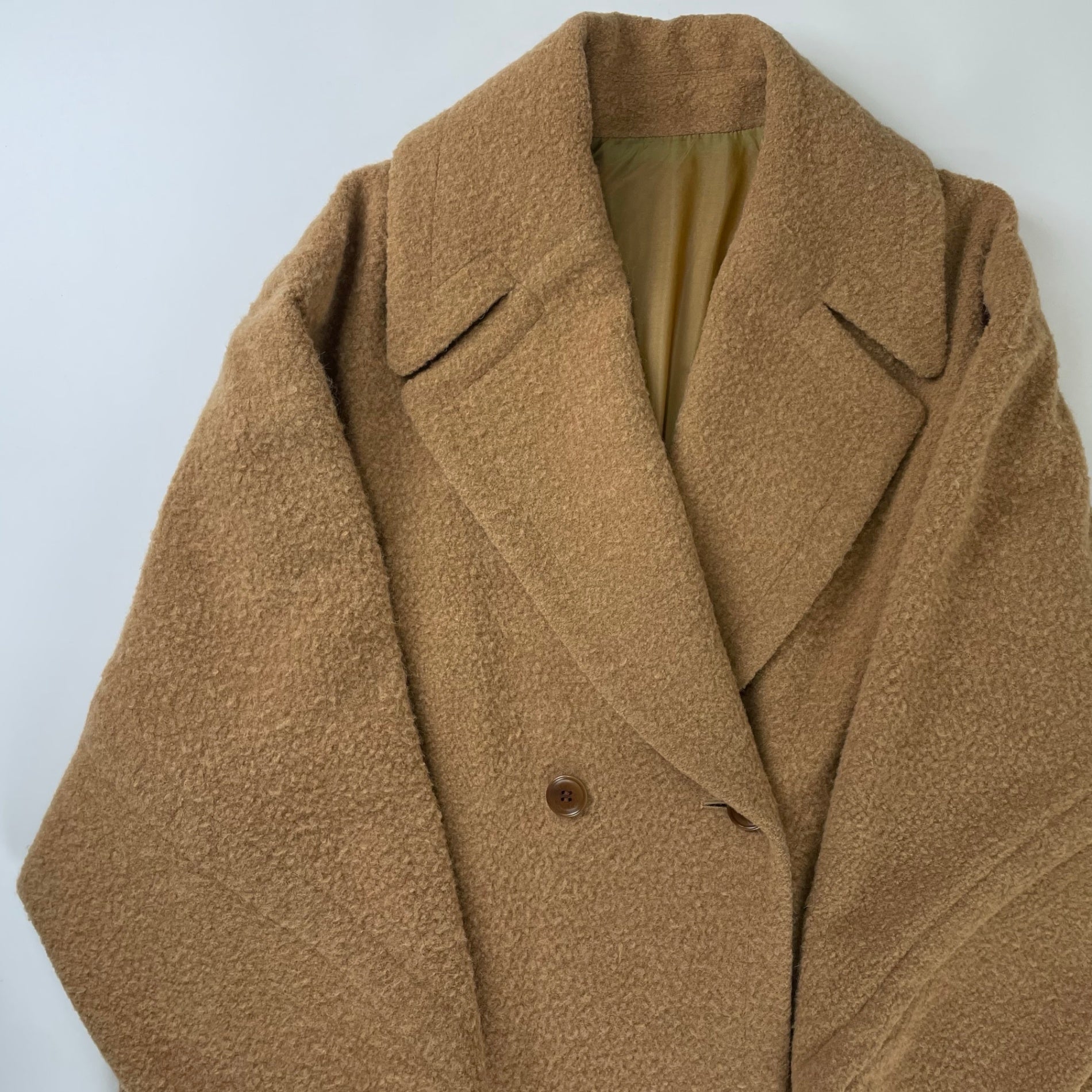 IENA LA BOUCLE イエナラブークル / アルパカシャギーオーバーコート ベージュ 参考定価：59,000+tax SIZE:38