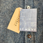 TENDER / Bound Hem Split Tail Shirt インディゴ 参考定価：42,000+tax SIZE:4
