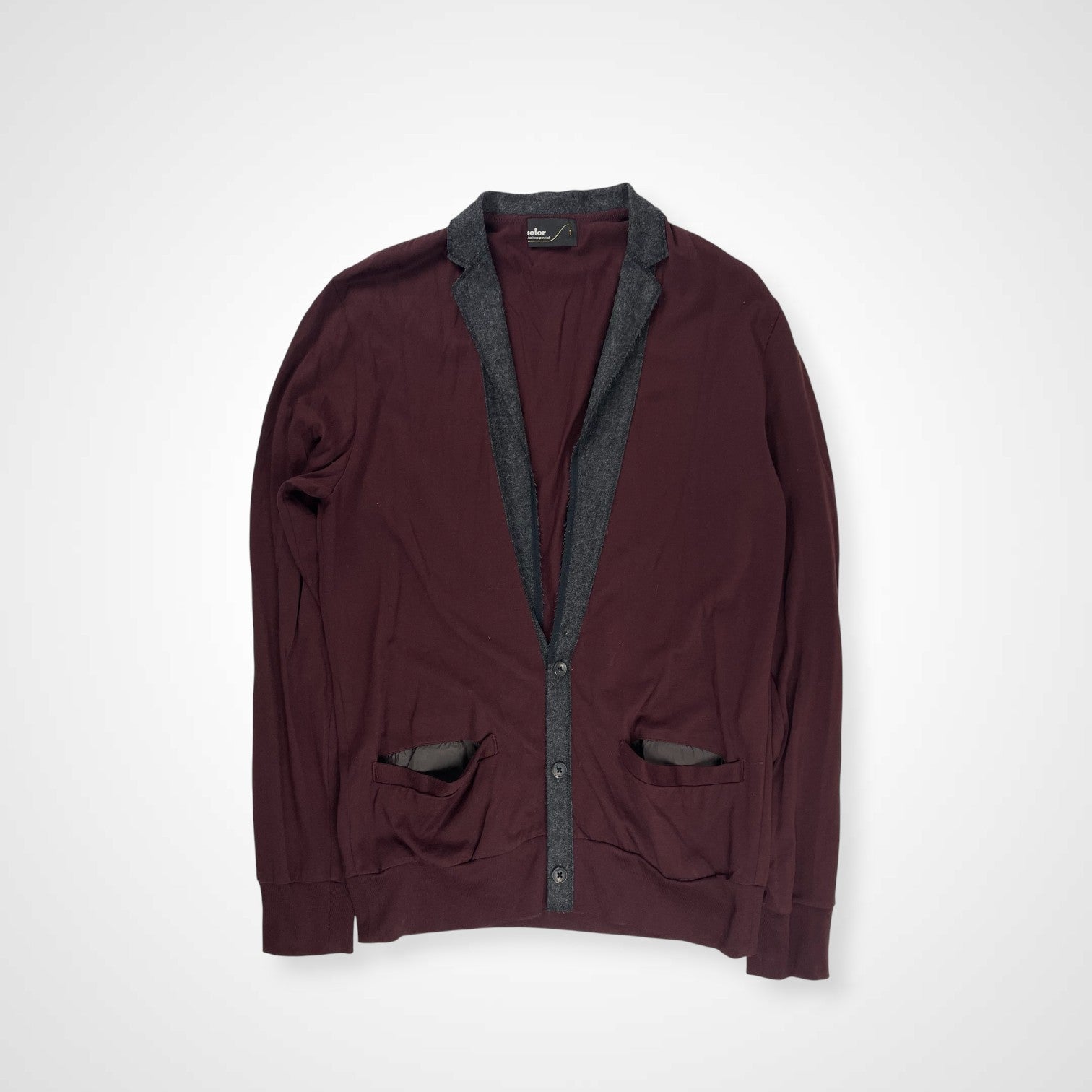 kolor カラー / フェルトカラーカーディガン 参考定価：33,000+tax SIZE:1