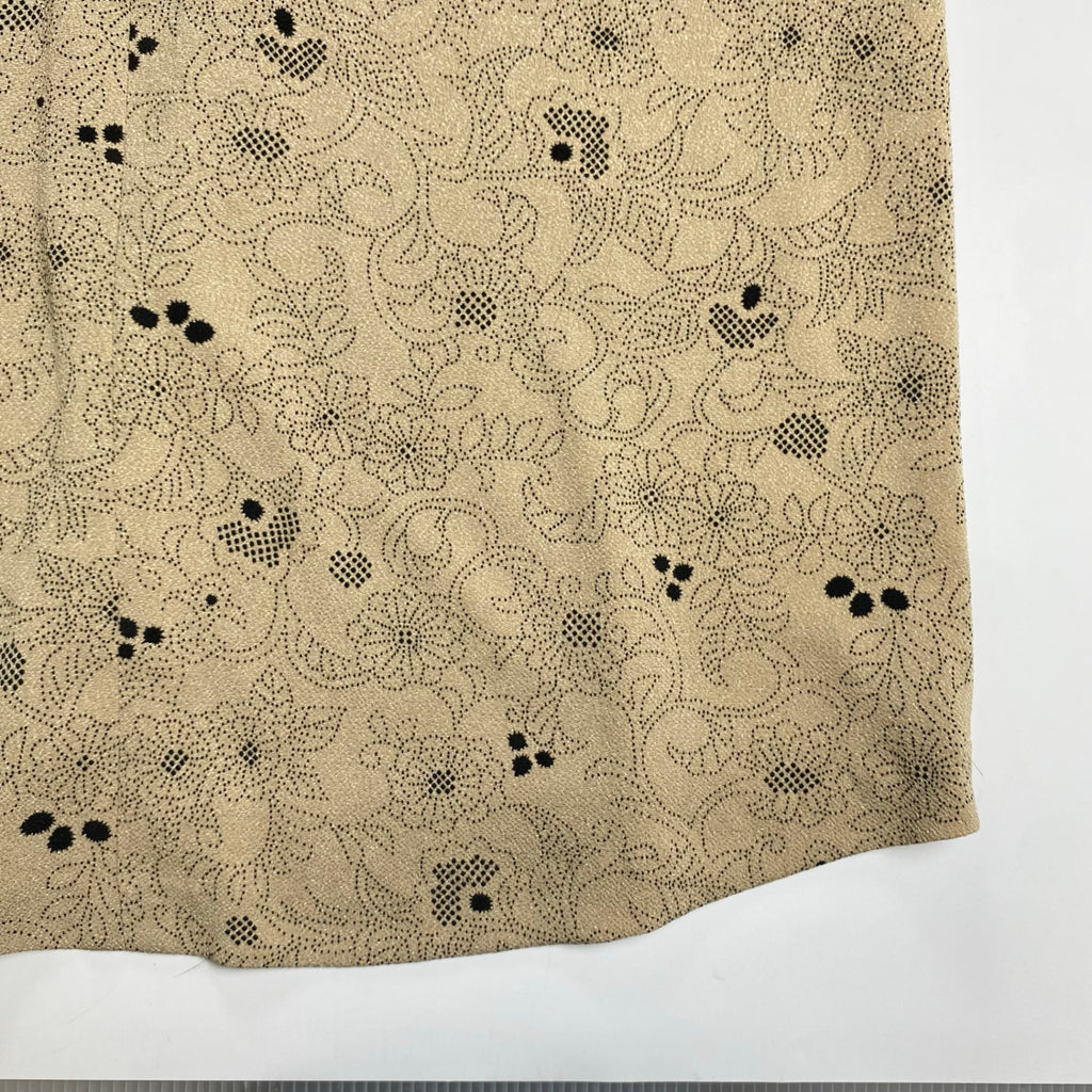 Hitoshi Tamura 詩仙堂 / ちりめん 点描 ワンピース くるみボタン 日本製 参考定価：35,000程度