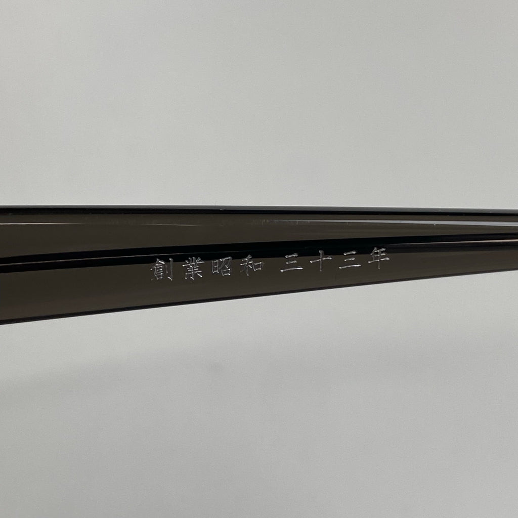 金子眼鏡 プレミアムライン / シルバーコンビ ウェリントン 度なしクリアレンズ  参考定価：80,000+tax