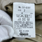 OMNIGOD / ウエポン ２タックトラウザー 参考定価：15,000+tax SIZE:2