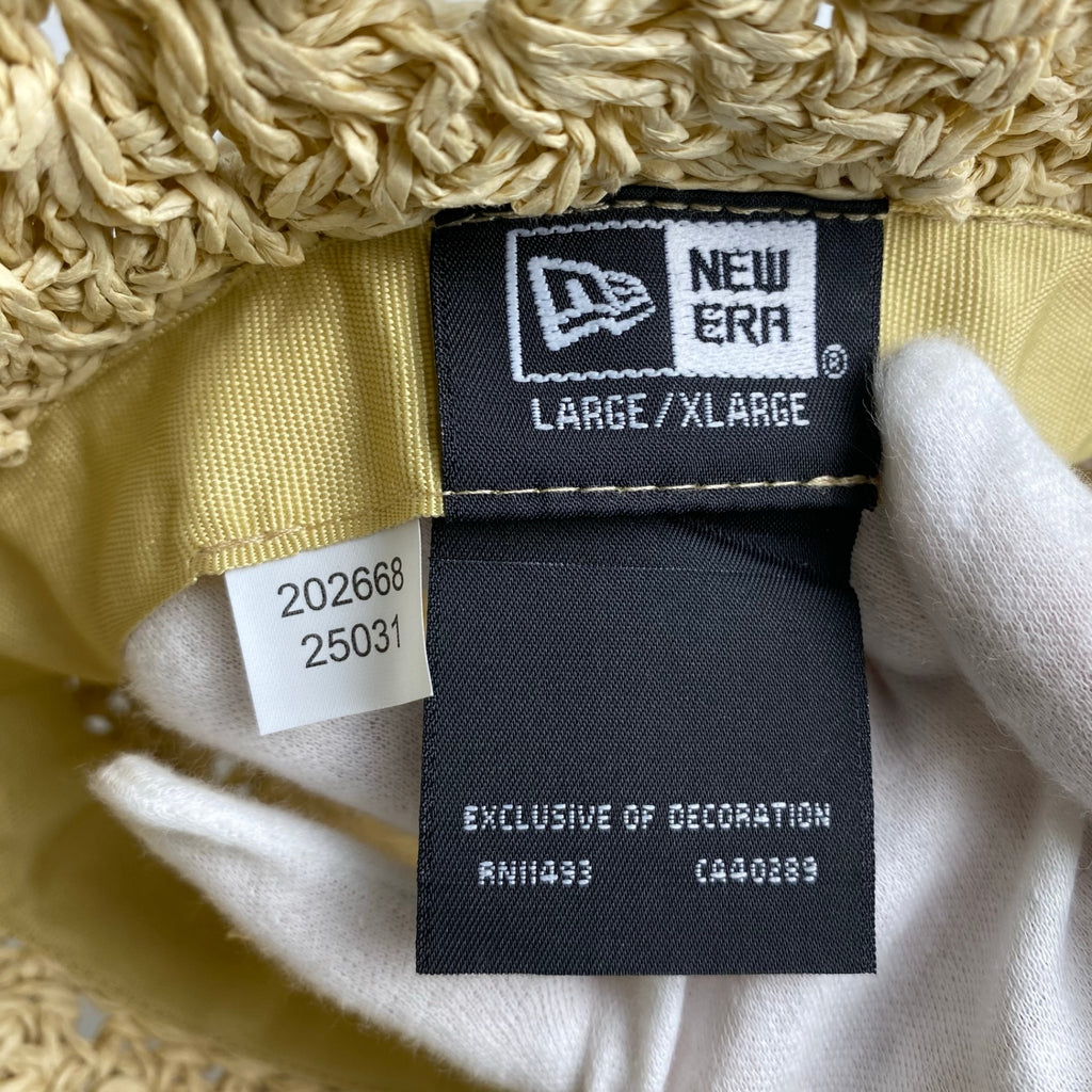 NEW ERA ニューエラ / ADVENTURE WIDE BRIM PAPER HAT ペーパーハット ロゴ付 SIZE：L/XL