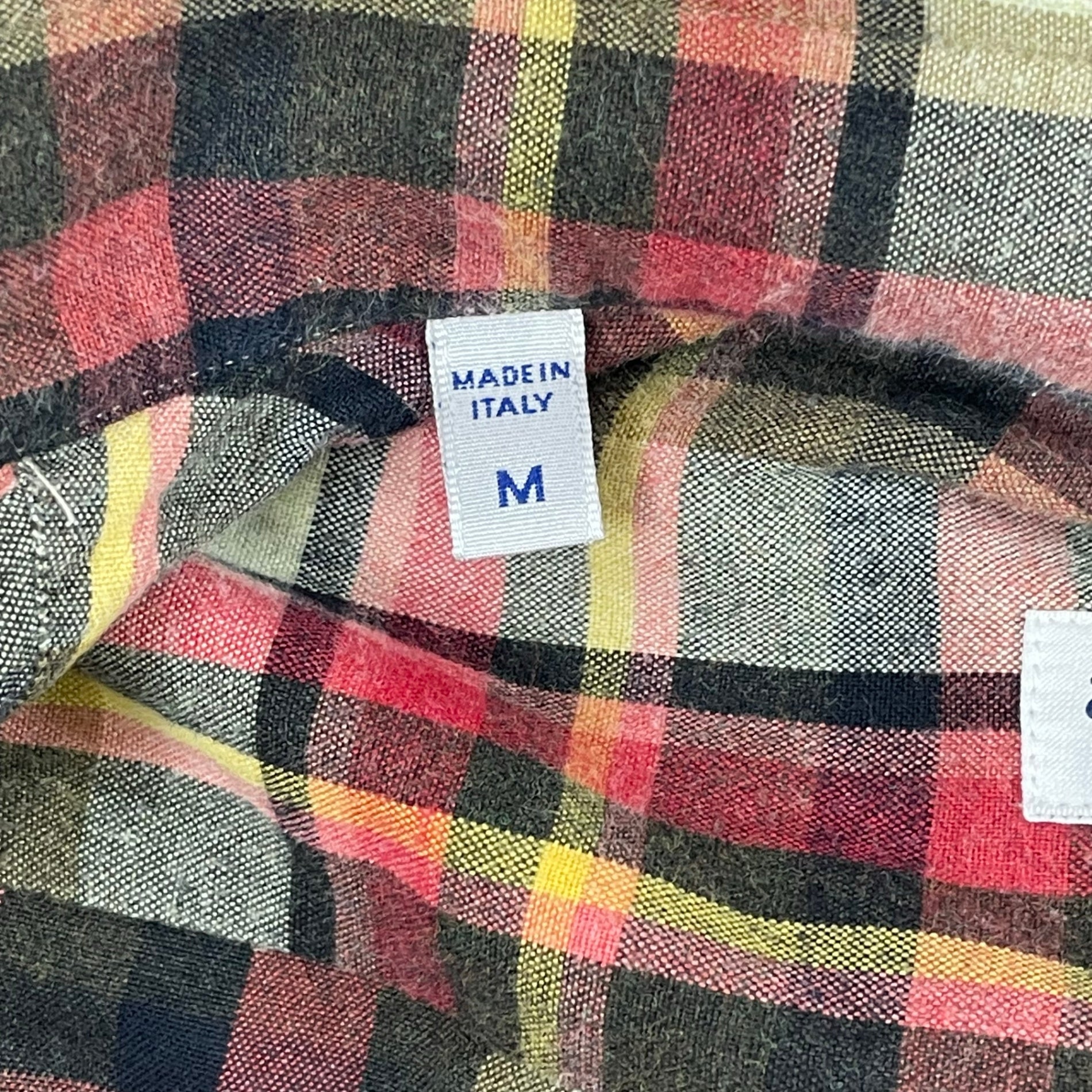 Errico Formicola / コットンチェックシャツ 参考定価：40,000程度 SIZE:M