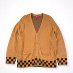 Supreme / brushed checkerboard cardigan 21SS SIZE:XL