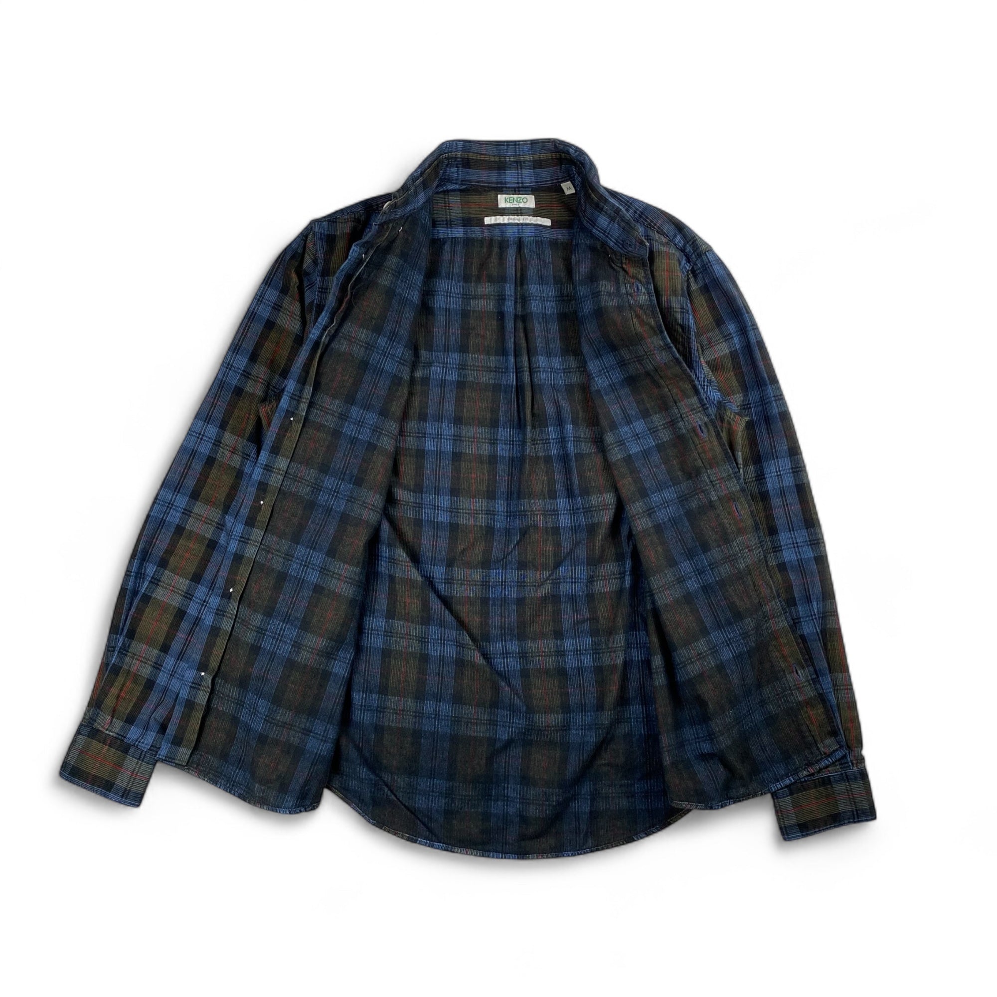 KENZO ケンゾー / タイガー刺繍 コーデュロイチェックシャツ SIZE：M