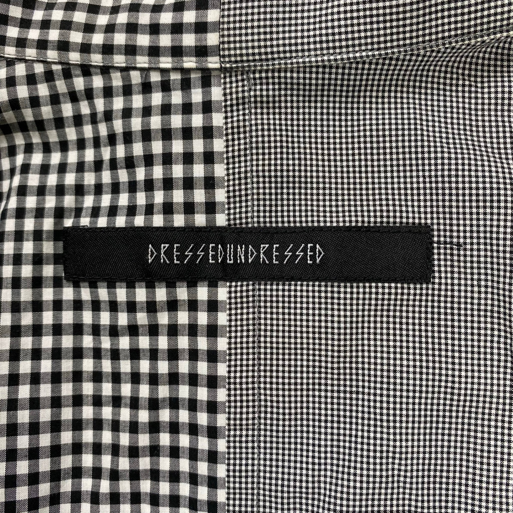 DRESSEDUNDRESSED ドレスドアンドレスド / PINSTRIPE COLOR BLOCK SHIRT 切替ビッグシャツ SIZE:2