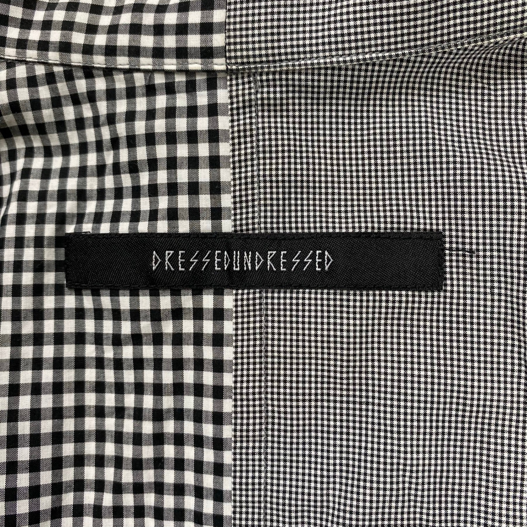 DRESSEDUNDRESSED ドレスドアンドレスド / PINSTRIPE COLOR BLOCK SHIRT 切替ビッグシャツ SIZE:2