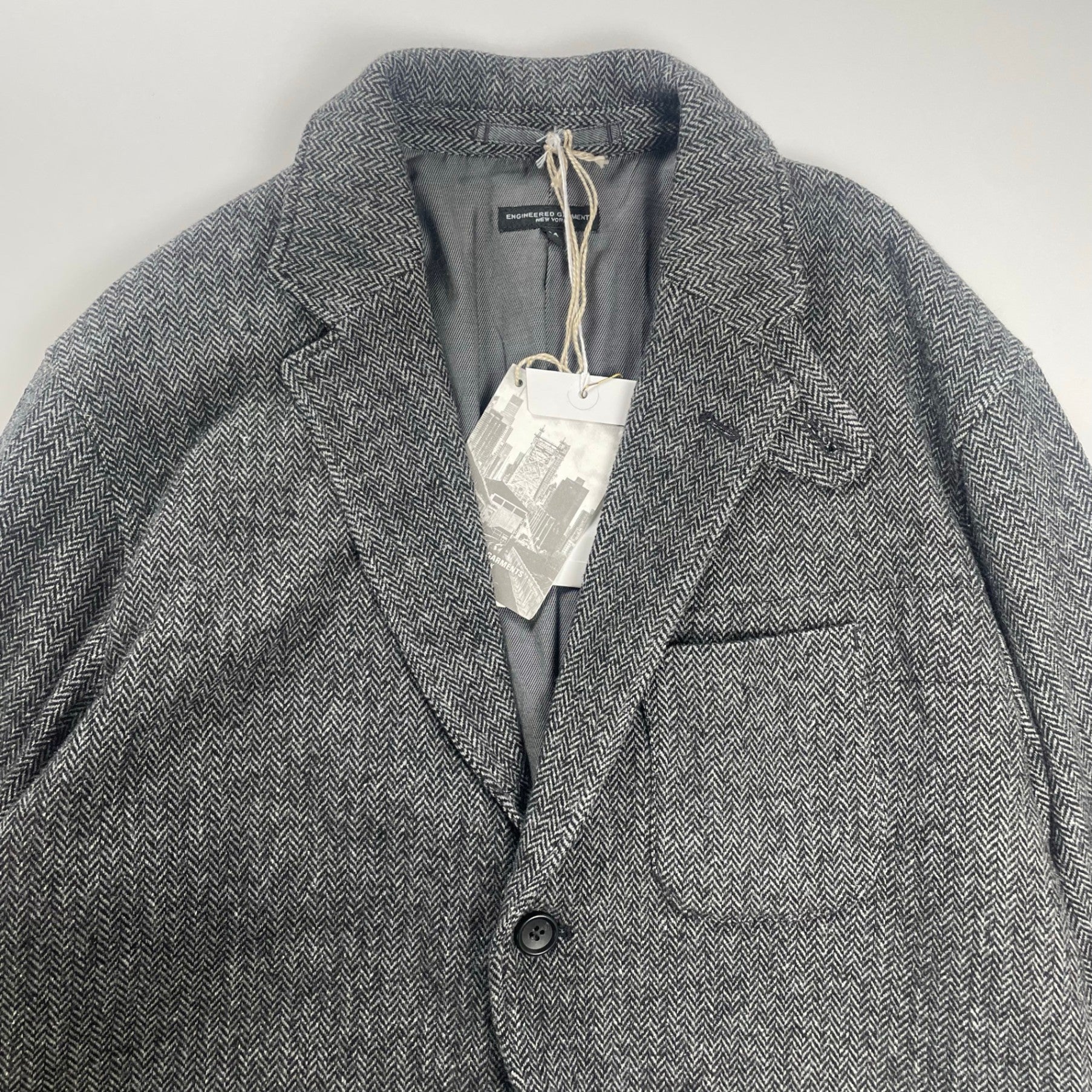 ENGINEERED GARMENTS エンジニアドガーメンツ / Slanted Jacket ヘリンボーンツイード 24AW 極美品 参考定価：68,000+tax SIZE:M