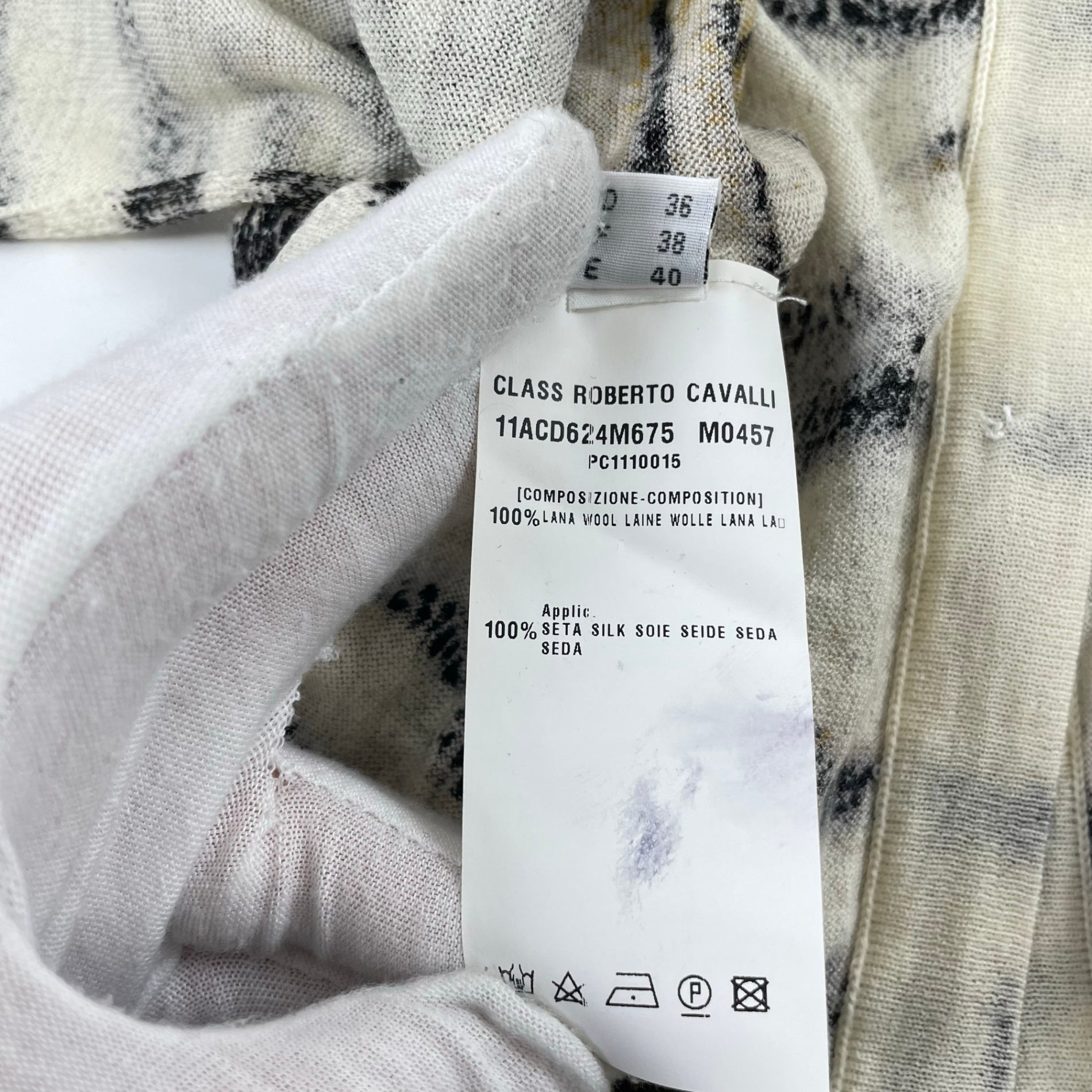 CLASS roberto cavalli / レオパード柄 アンサンブルカーディガン 参考定価：130,000程度 SIZE:42
