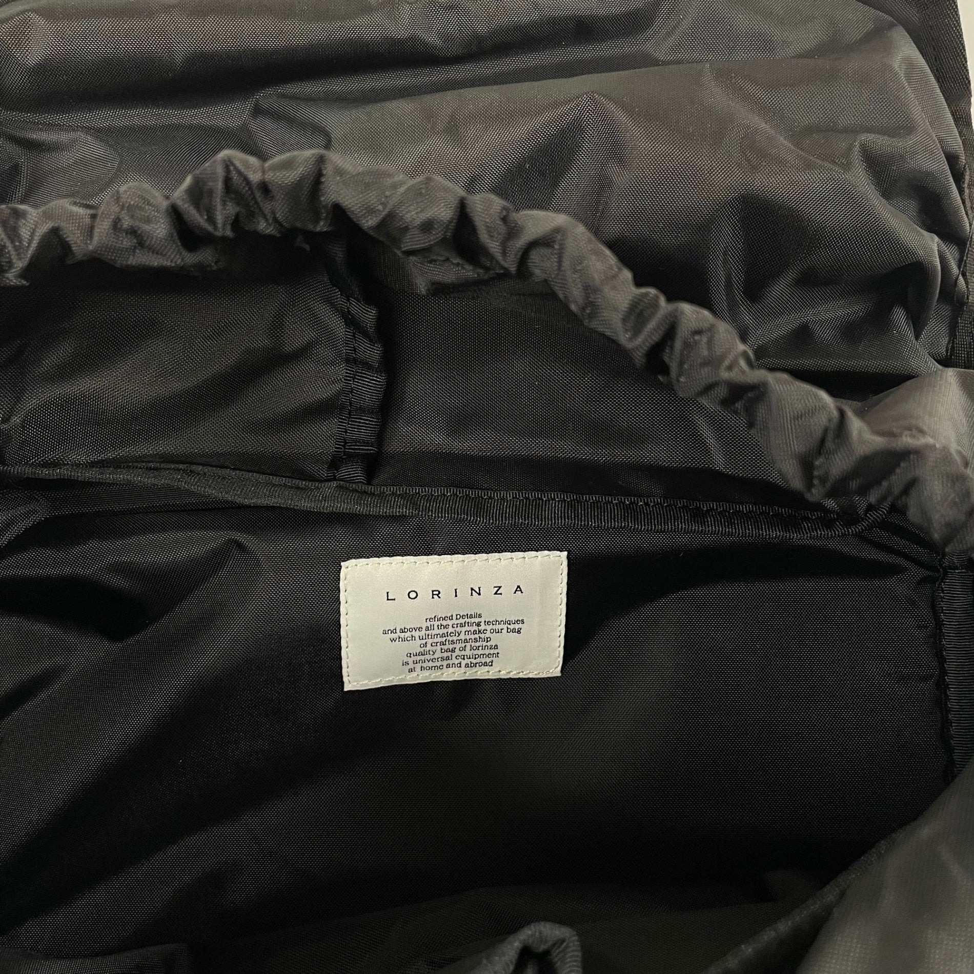 LORINZA ロリンザ / DOUBLE POCKET BACKPACK 参考定価：33,000+tax