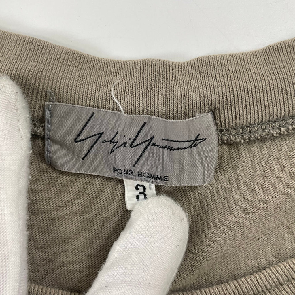 yohji yamamoto POUR HOMME / フェード二重襟Tシャツ SIZE:3