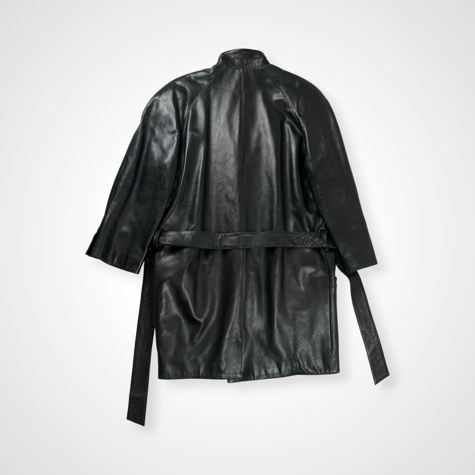 CLAUDE MONTANA クロードモンタナ / アーカイブレザーコート ブラック SIZE:36