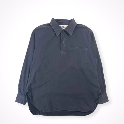 MHL. / 日本製コットンプルオーバーシャツ VINTAGE COTTON TWILL 参考定価：24,000程度 SIZE:S