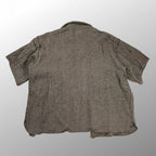 50s初期 VINTAGE Woolrich ヴィンテージ ウールリッチ / 襤褸 ボロ 半袖 ネルシャツ ブラック SIZE:L程度