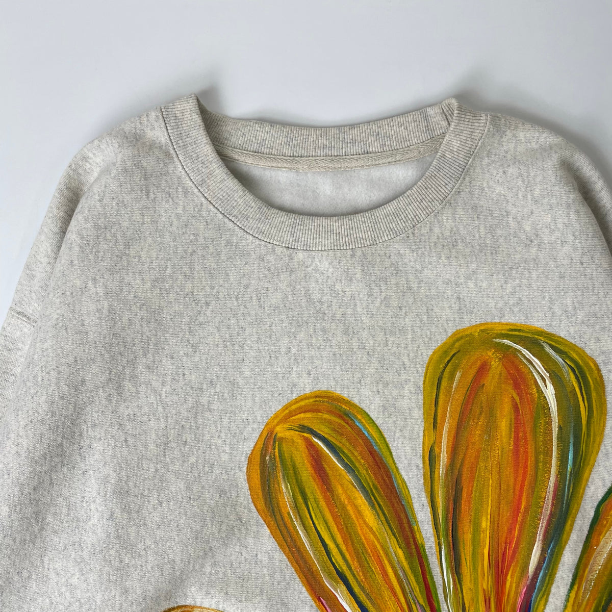 No Brand / フラワーアートスウェット SIZE:L