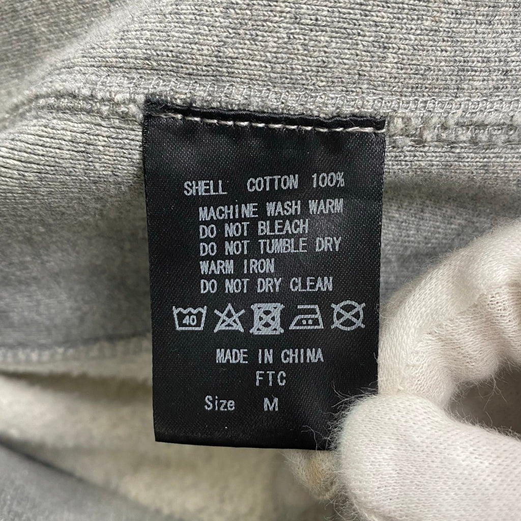 FTC エフティーシー / ボックスロゴ フーディ パーカー オレンジ×グレー SIZE:M