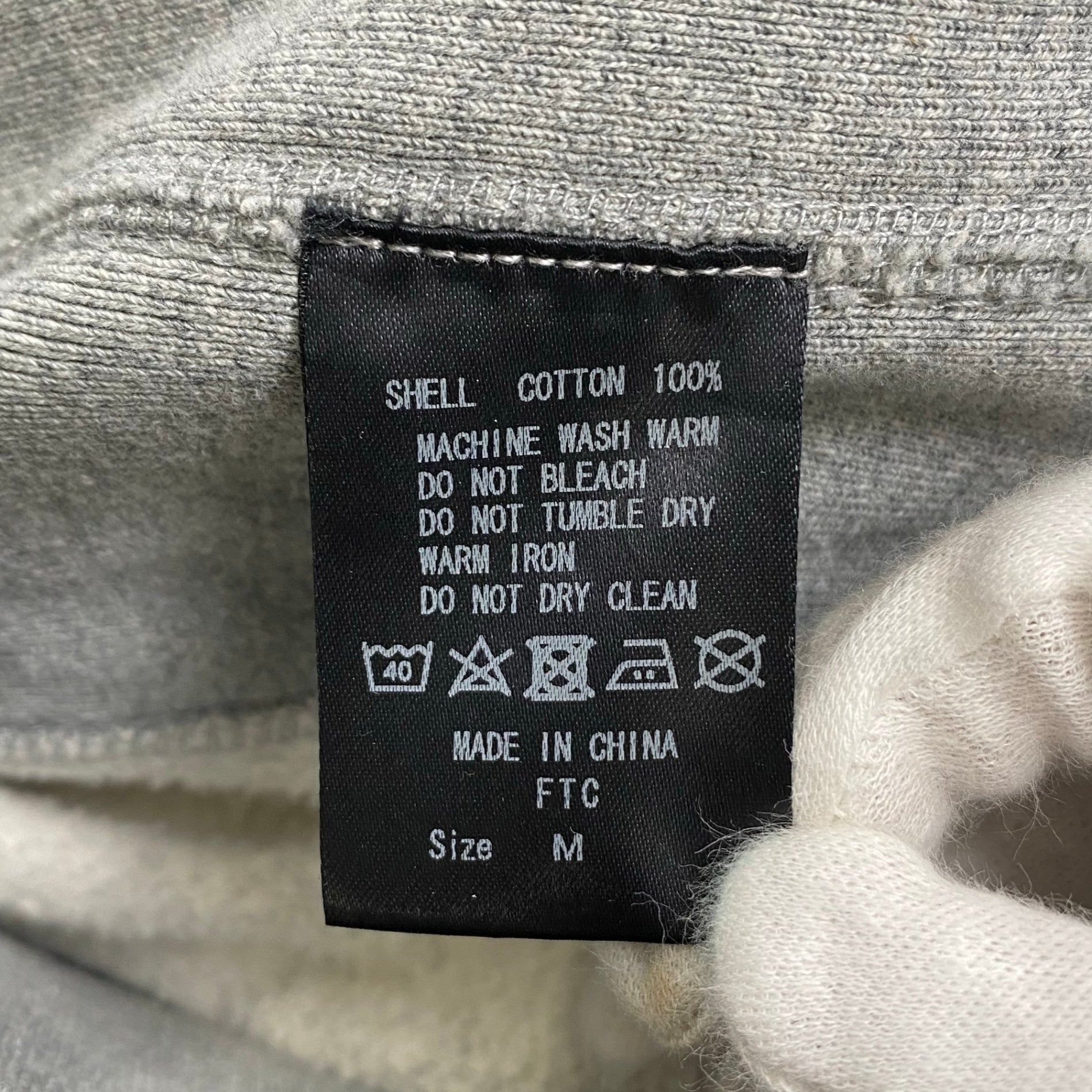 FTC エフティーシー / ボックスロゴ フーディ パーカー オレンジ×グレー SIZE:M