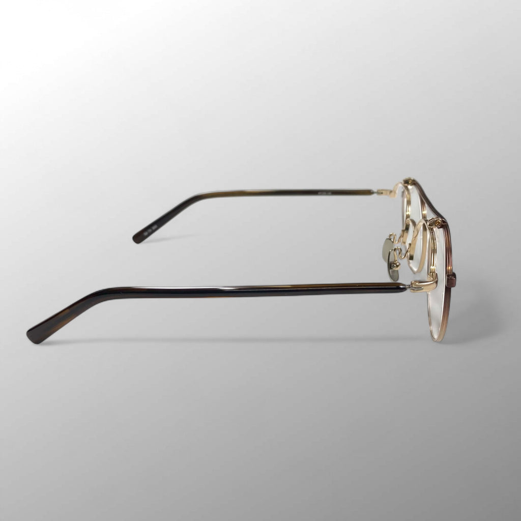 金子眼鏡 メタルシリーズ / 跳ね上げ2ブリッジ 度なしクリアレンズ 47□22-146 参考定価：60,000+tax