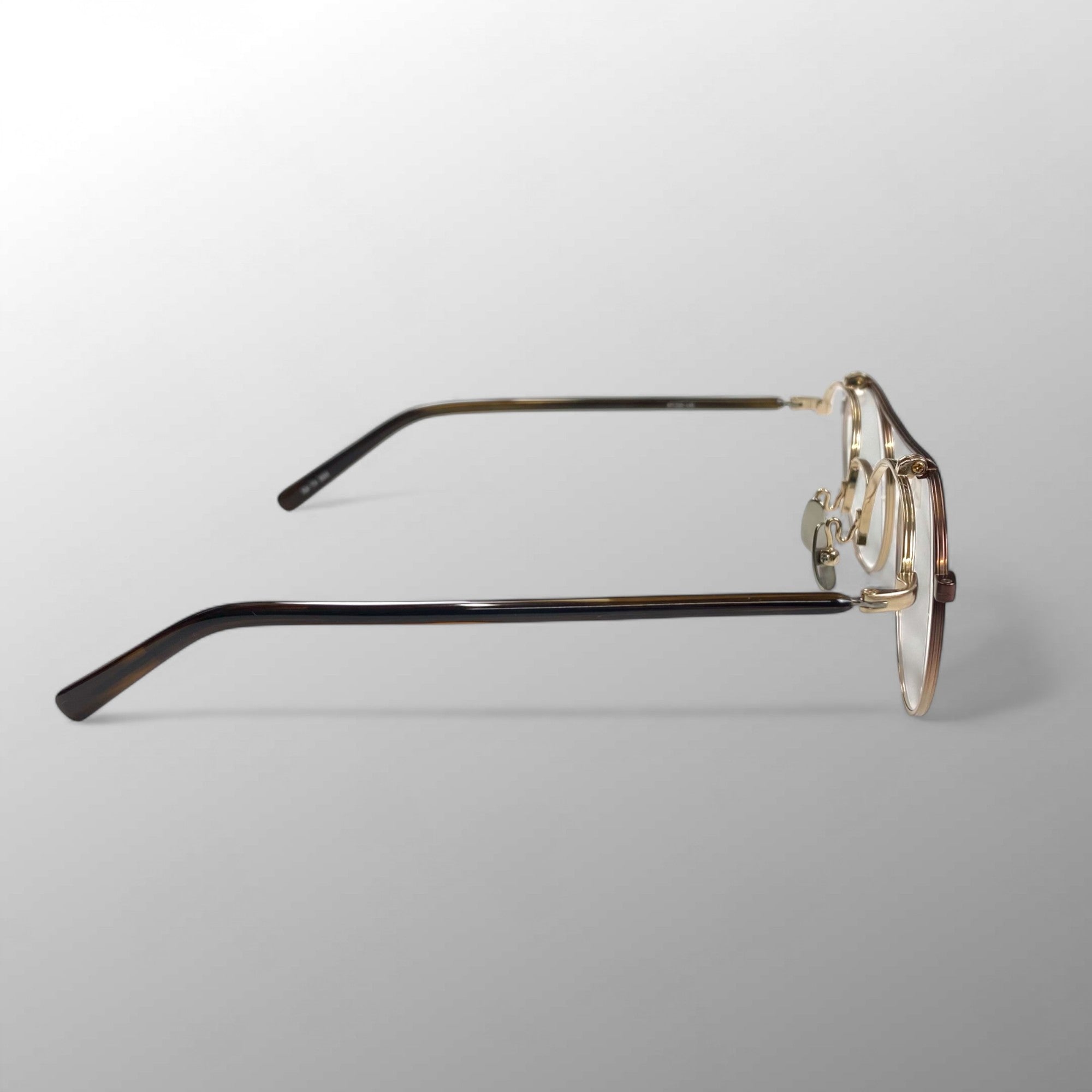金子眼鏡 メタルシリーズ / 跳ね上げ2ブリッジ 度なしクリアレンズ 47□22-146 参考定価：60,000+tax