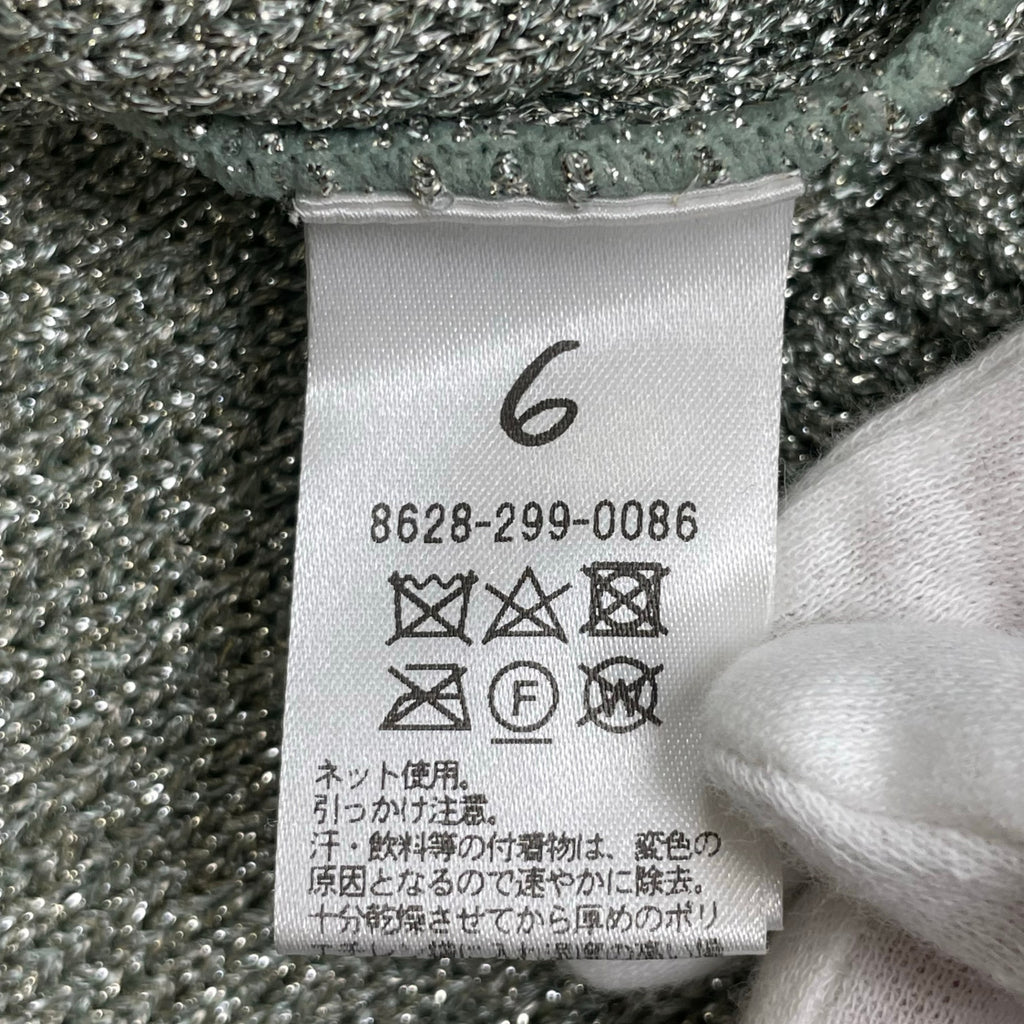 6(ROKU) BEAUTY＆YOUTH / LAME SHIRT CARDIGAN 参考定価：26,000+tax SIZE：FREE