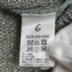 6(ROKU) BEAUTY＆YOUTH / LAME SHIRT CARDIGAN 参考定価：26,000+tax SIZE：FREE