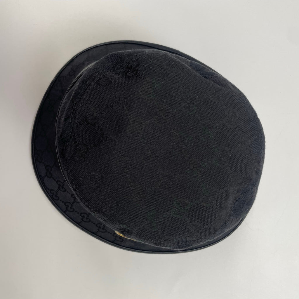 GUCCI グッチ / GGキャンバス フェドラハット ダブルG 参考定価：72,000+tax ブラック