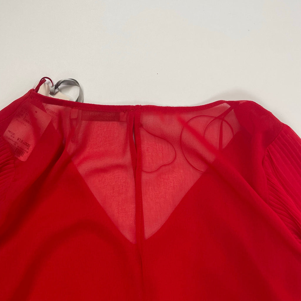 RINASCIMENTO / プリーツスリーブブラウス 未使用品 参考定価：18,000+tax SIZE:S