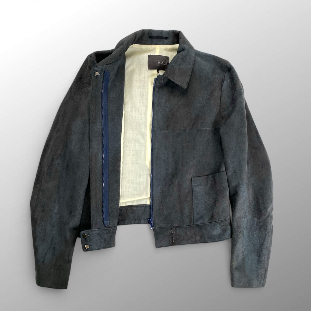 VINTAGE ABAHOUSE アバハウス O・9 18 / 短丈 ダーティ加工 ヴィンテージエコレザージャケット SIZE:2(M程度)