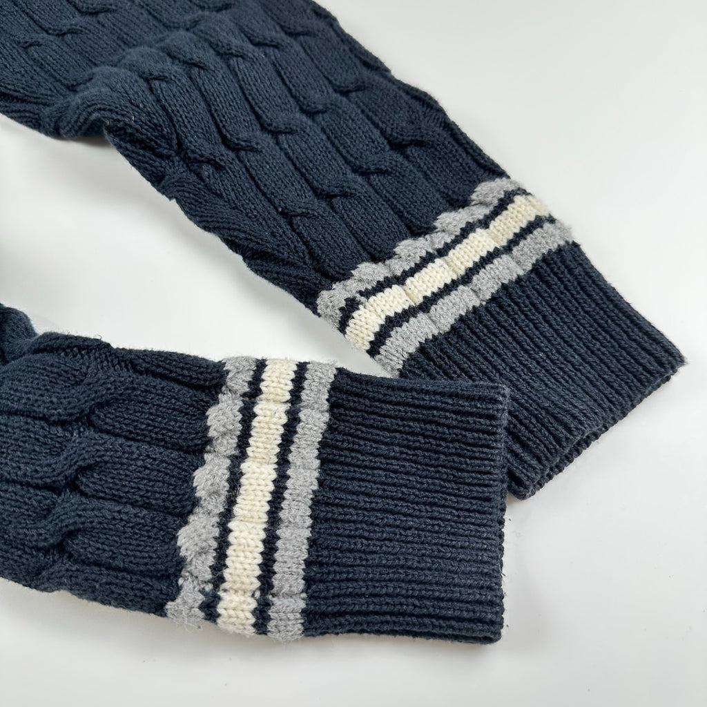 TOMORROWLAND tricot トゥモローランド トリコット / コットンナイロンケーブル クルーネックニット 参考定価：18,000+tax SIZE:M