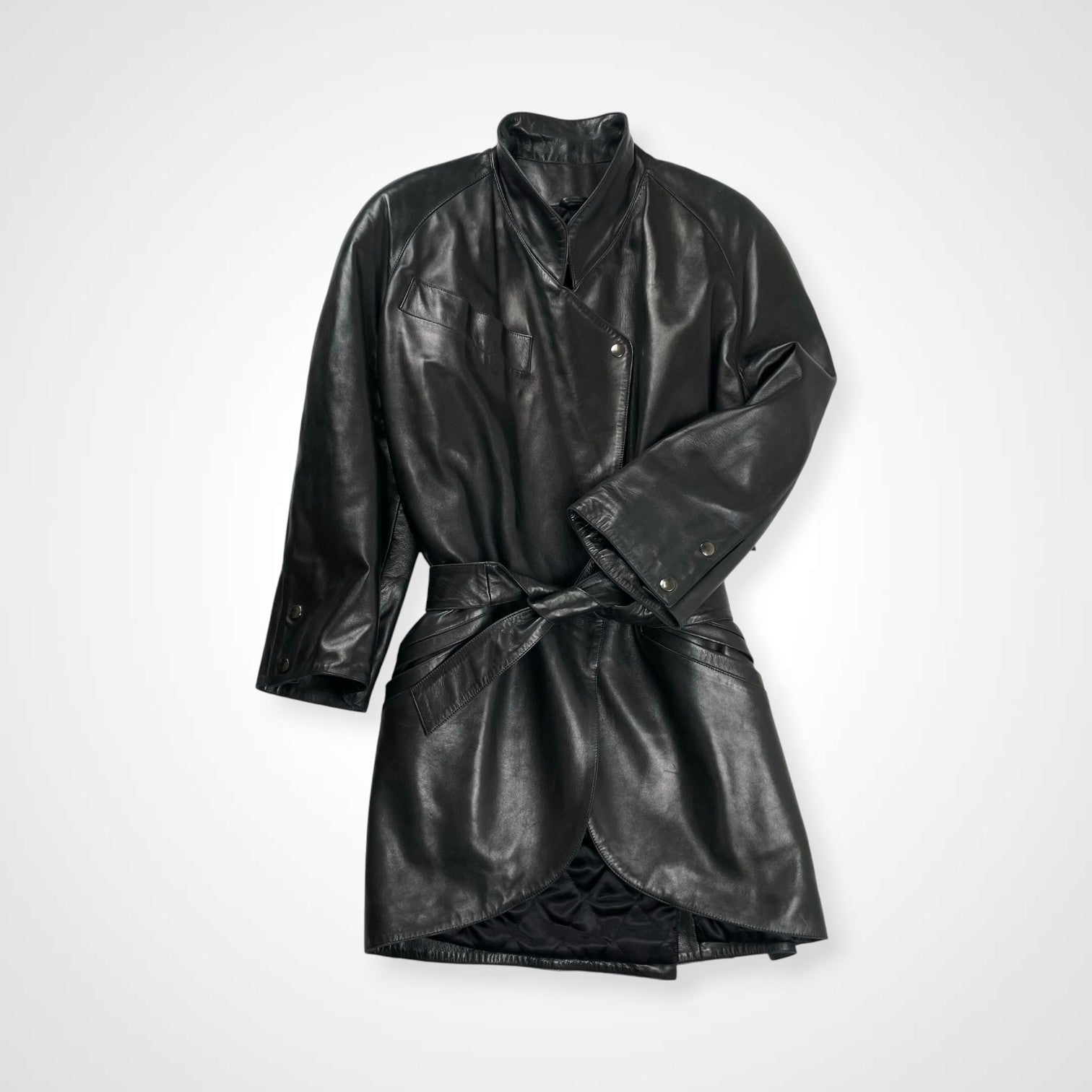 CLAUDE MONTANA クロードモンタナ / アーカイブレザーコート ブラック