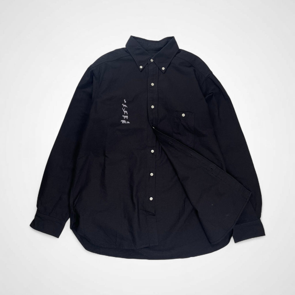 MOUNTAIN RESEARCH マウンテンリサーチ / ブラックB.D. ボタンダウンシャツ 極美品 MTR3976 参考定価：27,000+tax