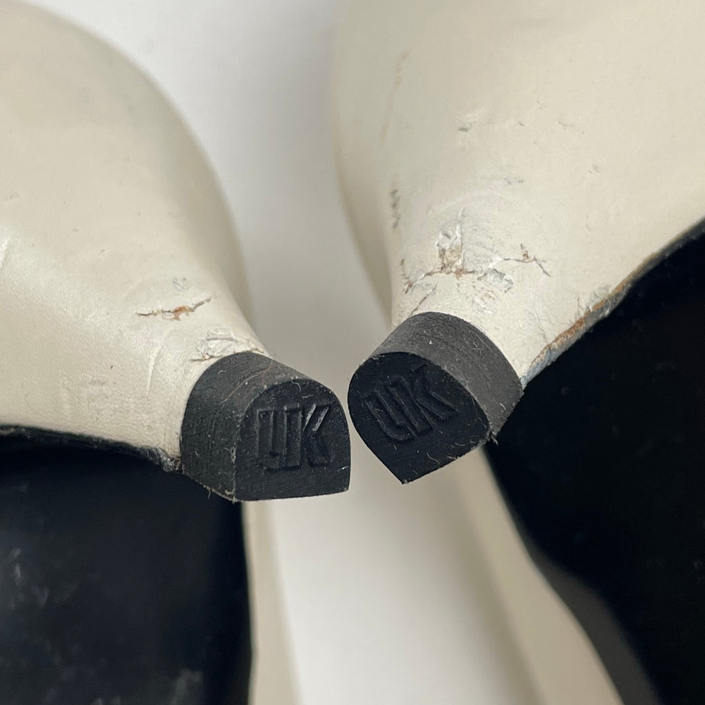 SAINT LAURENT PARIS サンローランパリ / レザーパンプス ホワイト 参考定価：90,000程度 SIZE：36 1/2