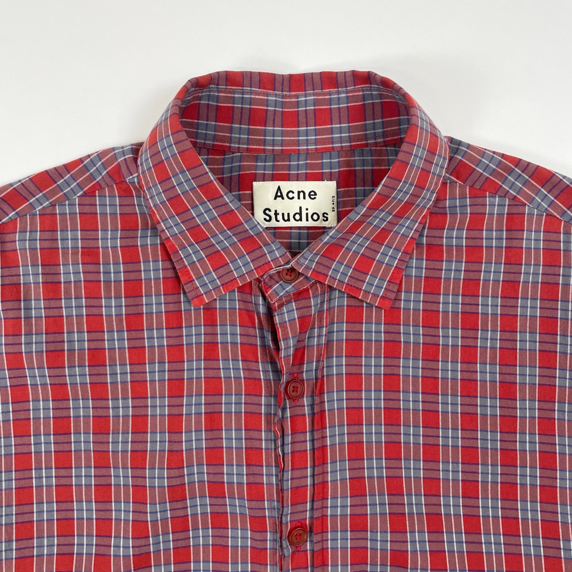 Acne Studios / Atlet Pyjama チェックシャツ 参考定価：45,000程度 SIZE:46