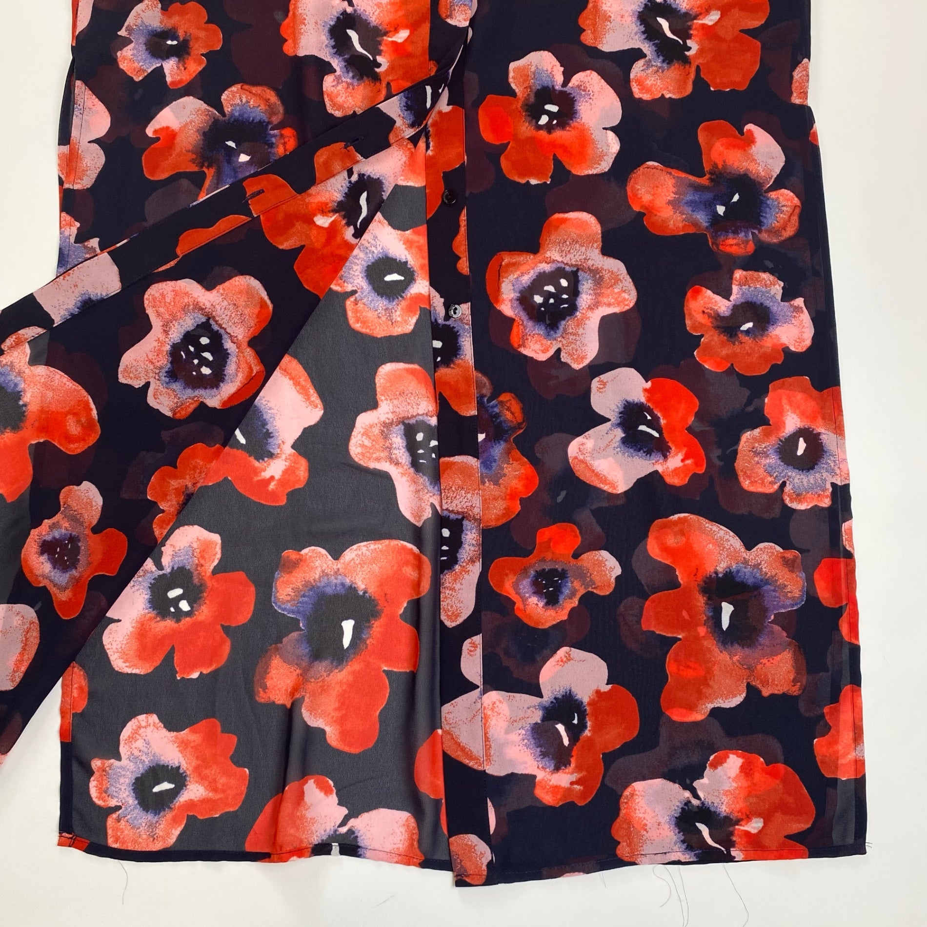 5 PREVIEW ファイブ プレビュー / シャツワンピース フラワープリント チャーム付 参考定価：40,000程度 SIZE：S