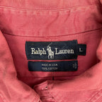RALPH LAUREN ラルフローレン / USA製 ヴィンテージボタンダウンシャツ ピンク SIZE：L