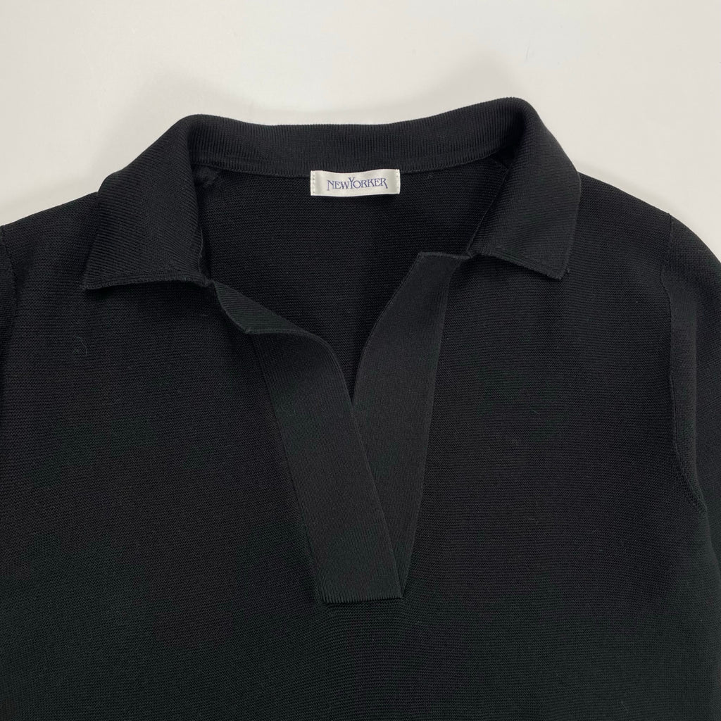 NEWYORKER ニューヨーカー / おとなニットポロワンピース 美品 参考定価：21,000+tax SIZE:M