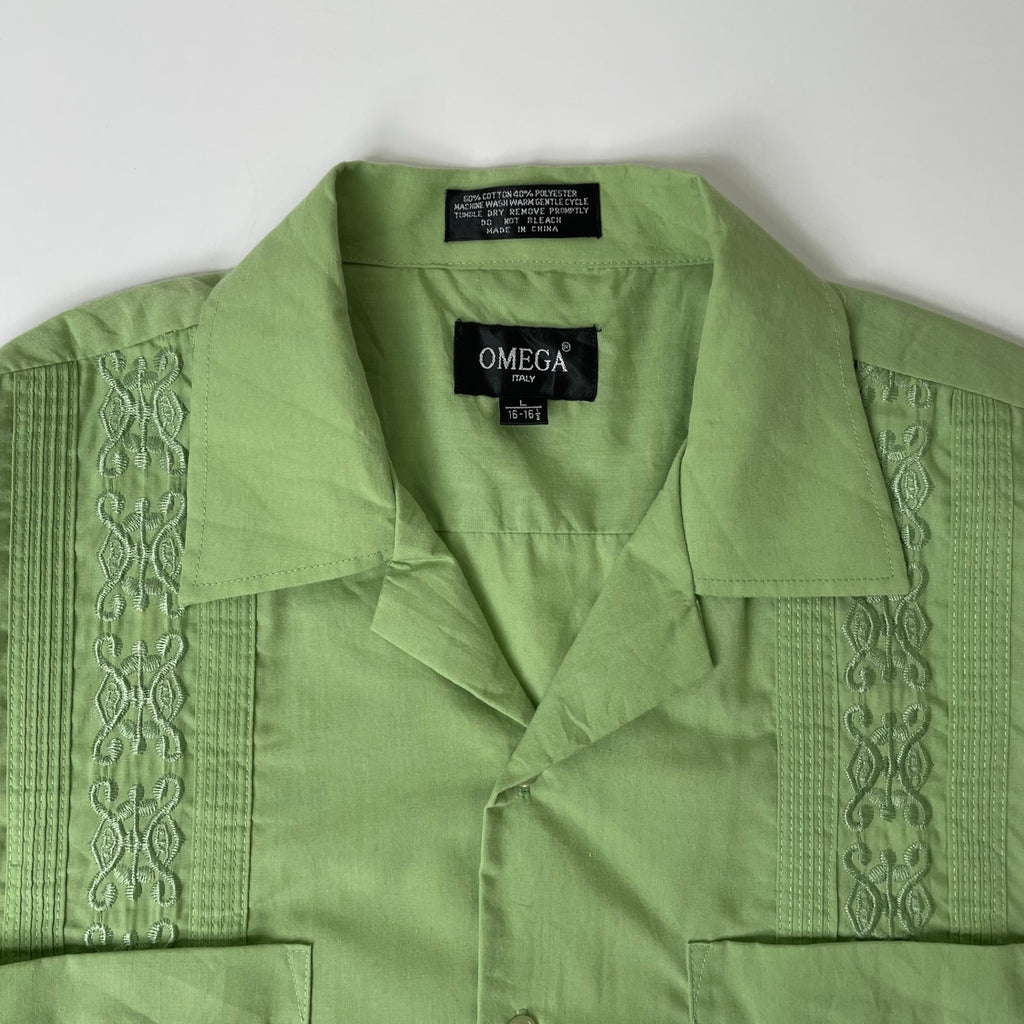 OMEGA / ヴィンテージキューバシャツ グリーン SIZE：L