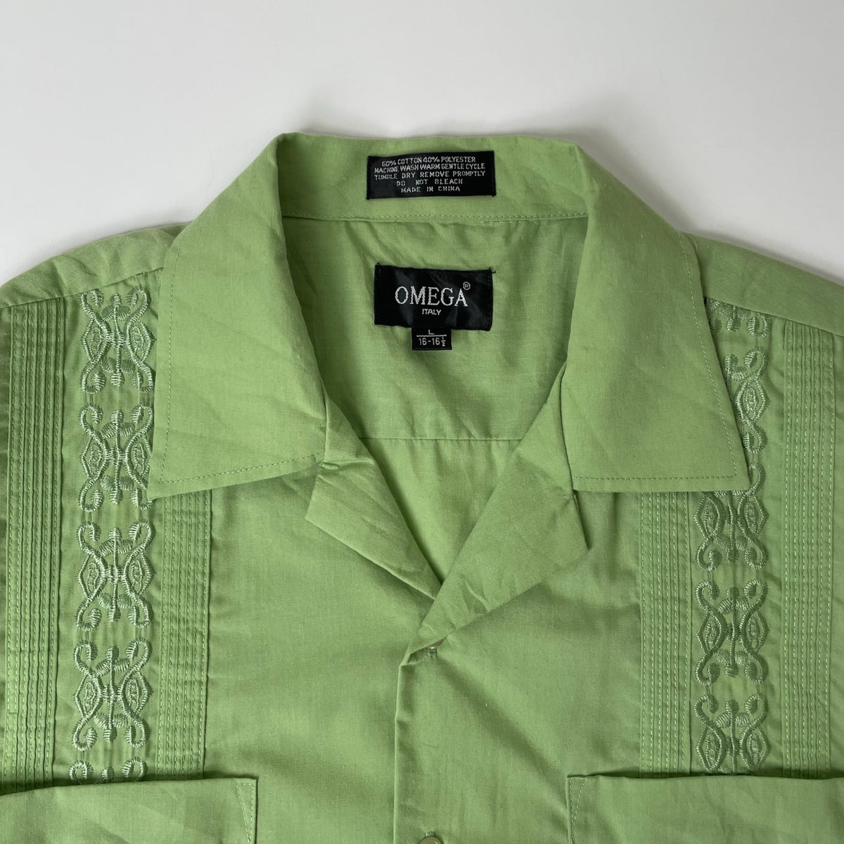 OMEGA / ヴィンテージキューバシャツ グリーン SIZE：L