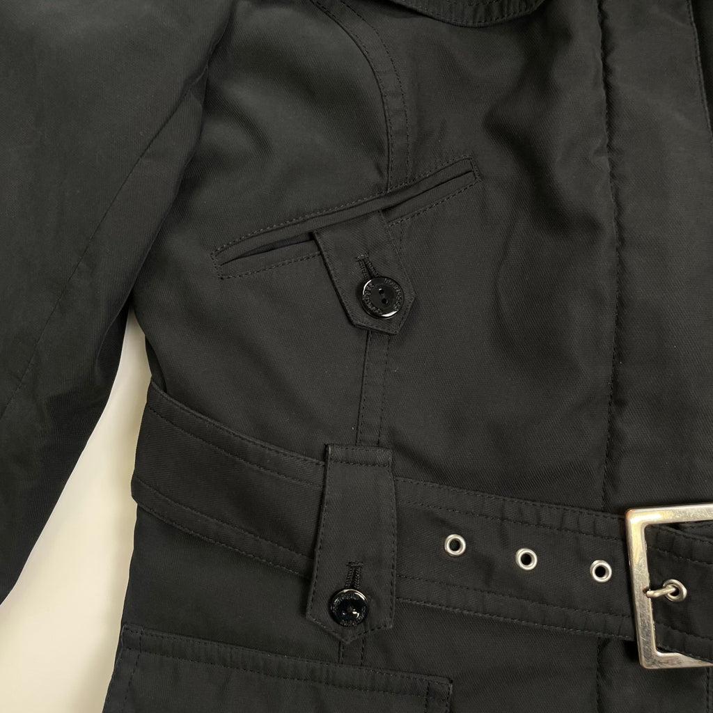 courreges クレージュ / ライナー付 リアルファー ジャケット ブラック 参考定価：60,000程度 SIZE:11