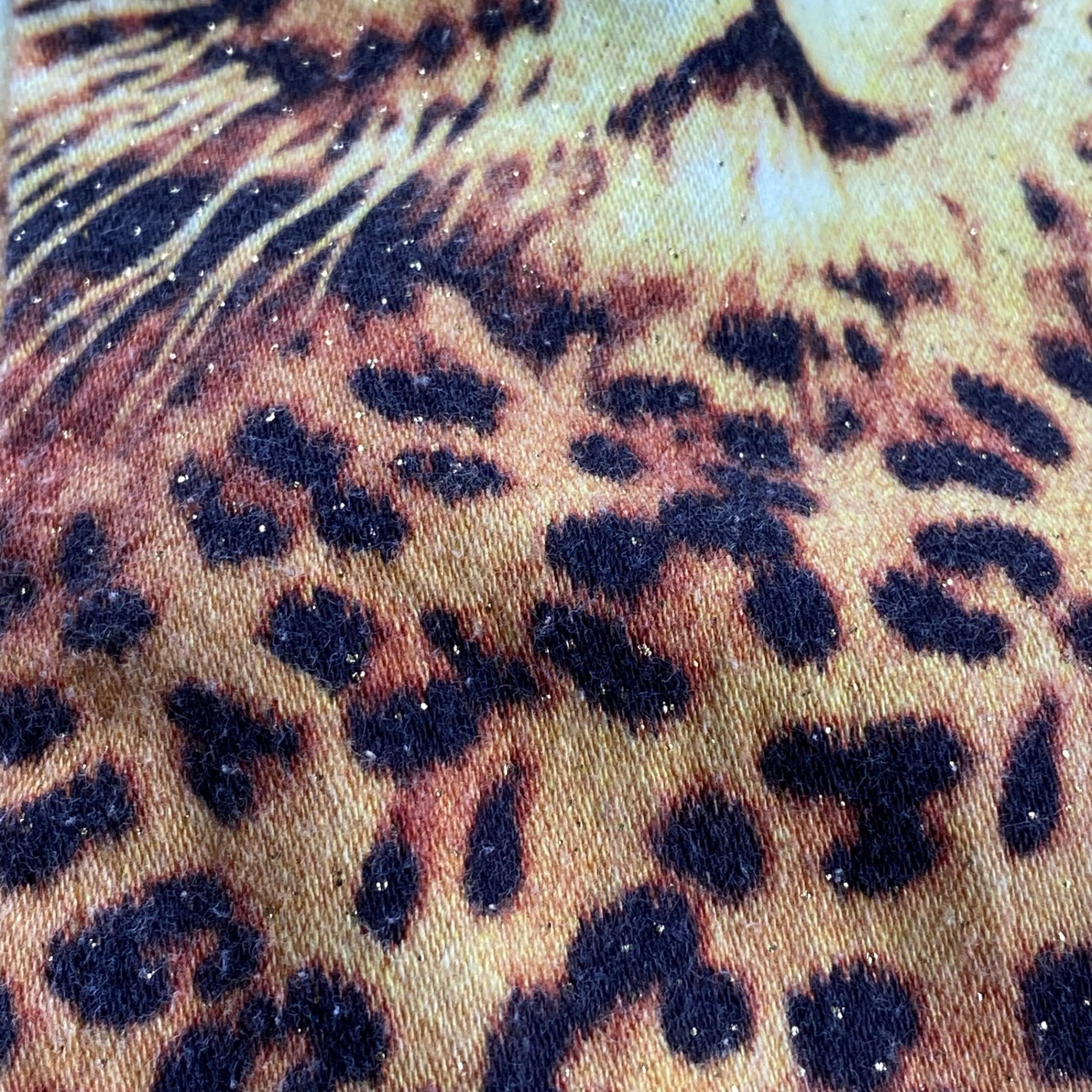 ジャーマンデザイナーズ 古着 marque noire / ヒョウ柄 ビッグシルエット ジッアップジャケット ドイツ ジャーマン SIZE：XL程度