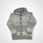 LORENZO MAGNI ロレンツォ マグニ / ノルディックニットパーカー イタリア製 参考定価：26,000程度 SIZE:L