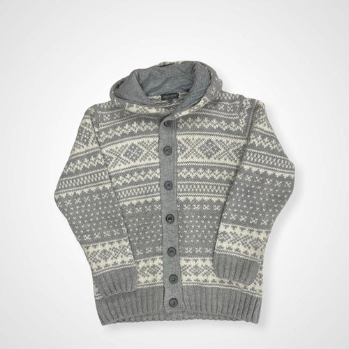 LORENZO MAGNI ロレンツォ マグニ / ノルディックニットパーカー イタリア製 参考定価：26,000程度 SIZE:L