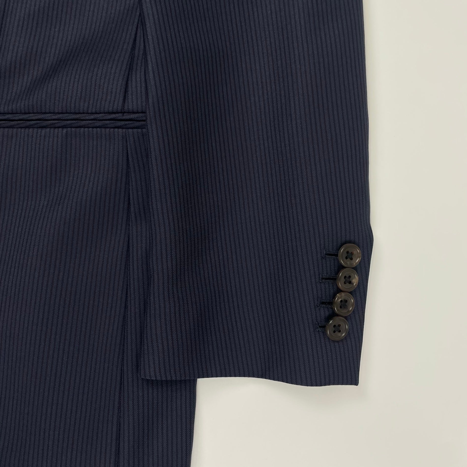 Ermenegildo Zegna エルメネジルドゼニア / TROFEO600 ウール×シルク セットアップスーツ 百貨店仕立て 本切羽 SIZE:L程度